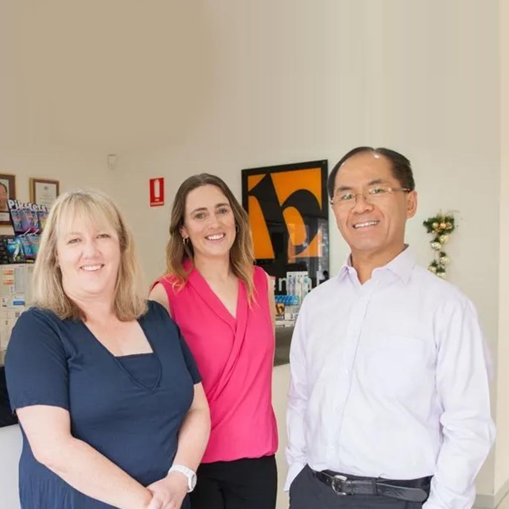 The B Dental reception team in Doncaster East